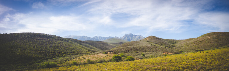 Obraz premium Beautiful landscape image from the little Karoo region close to Uniondale in the Garden Route of South africa