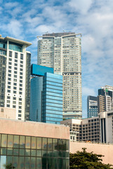 Fototapeta premium Buildings in the Kowloon district of Hong Kong, China