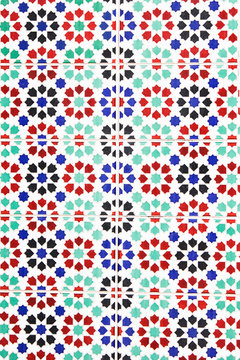 Geometric seamless pattern, Moroccan tiles design