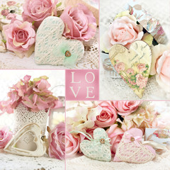vintage style LOVE collage