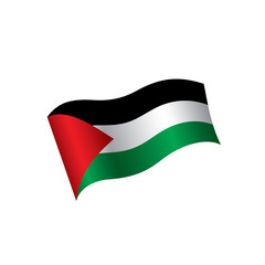 Palestine flag, vector illustration