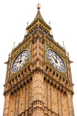 Elizabeth Tower or Big Ben Houses of Parliament Westminster Palace London UK