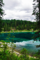 Obraz premium landscape the wild nature lake Misurina