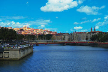 Obraz premium Lyon Bridge, France