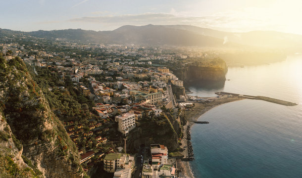 Sunset at Sorrento, Naples,Italy.