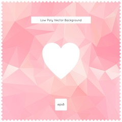 Abstract vector pink polygonal background.
