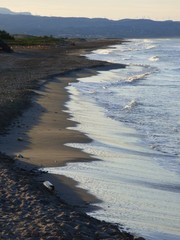 Playa de Punta del Fangar (Deltebre) en el Delta del Ebro, Tarragona (Catalu&ntilde;a,Espa&ntilde;a)