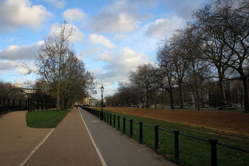 Green Park scenic view, London, Great Britain