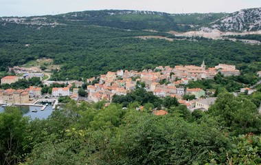 Fototapeta na wymiar view on the small town Bakar, Croatia