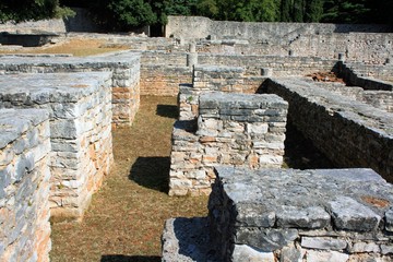 Roman remains in the national park Brioni, Croatia