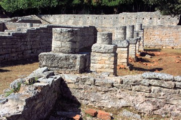 Roman remains in the national park Brioni, Croatia