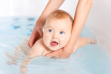 Baby in bathroom