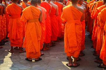 Buddhist monks in Cambodia.