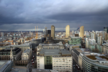 Obraz premium Breathtaking panorama of London from Saint Paul Cathedral, Great Britain
