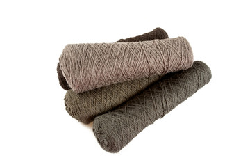 Yarn isolated on white background