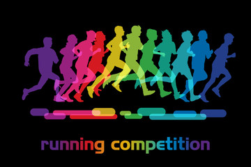 Running people