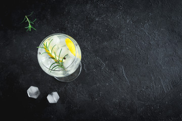 Gin and tonic cocktail - obrazy, fototapety, plakaty