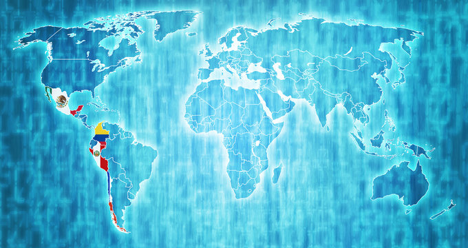 Pacific Alliance Territory On World Map