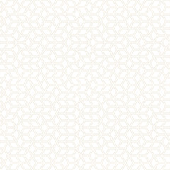 Obraz premium Vector seamless subtle pattern. Modern stylish texture with monochrome trellis. Repeating geometric hexagonal grid. Simple lattice design.
