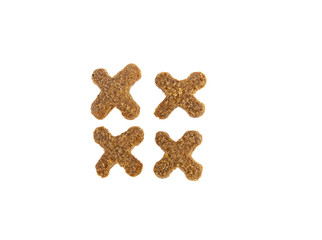 Animal food isolated on white background