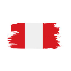 Peru flag, vector illustration