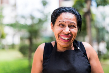 Portrait of Smiling Housekeeper