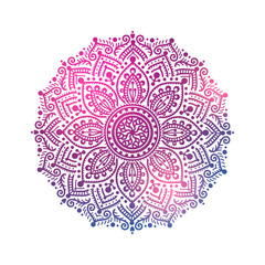 Ornamental round pattern, circle background. Mandala. Freehand drawing. Can be used for scrapbook, banner, print, etc.