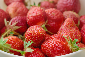 Fresh strawberries close-up