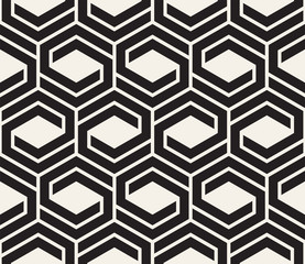 Vector seamless pattern. Modern stylish abstract texture. Repeating geometric tiles