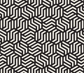 Vector seamless pattern. Modern stylish abstract texture. Repeating geometric tiles