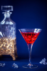 red cocktail for Valentines day