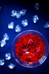 red cocktail for Valentines day