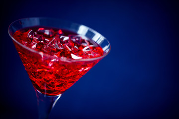 red cocktail for Valentines day