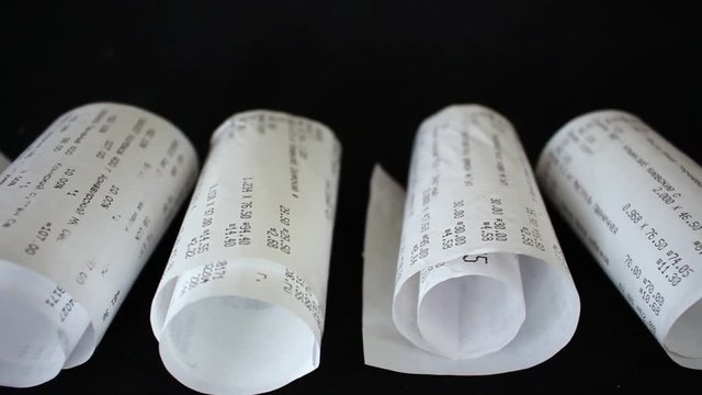 Grocery store receipts