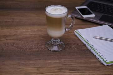 coffee drink in a beautiful container