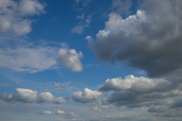 Beautiful blue cloudy sky