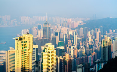 View of Hong Kong Island from Victoria peak