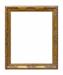 Fototapeta premium Wooden frame for paintings, mirrors or photos