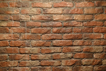 Old brick wall texture background.