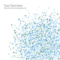 Abstract blue dots background. Vector illustration.