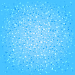 Blue abstract background with stars. Vector illustration.
