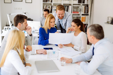 Fototapeta premium Business people working in office
