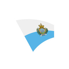 San Marino flag, vector illustration
