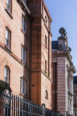 Traditional antique city building in Dublin Ireland