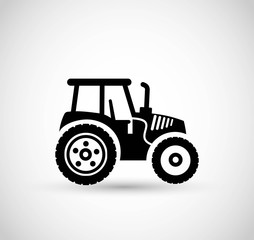 Tractor icon vector 