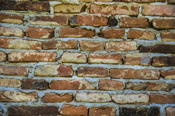 Old wall from the  bricks for background with copy space