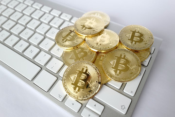 bitcoins et clavier