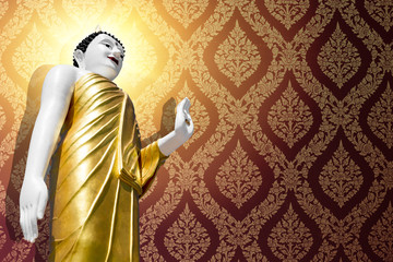 Thai Asian Buddha for wallpaper postcard background