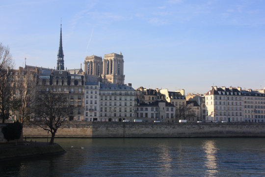 Ile de la Cité à Paris, France