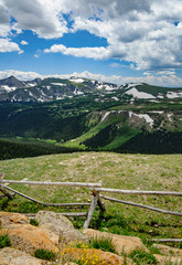 Fototapeta na wymiar Alpine meadow at Loveland Pass in Colorado